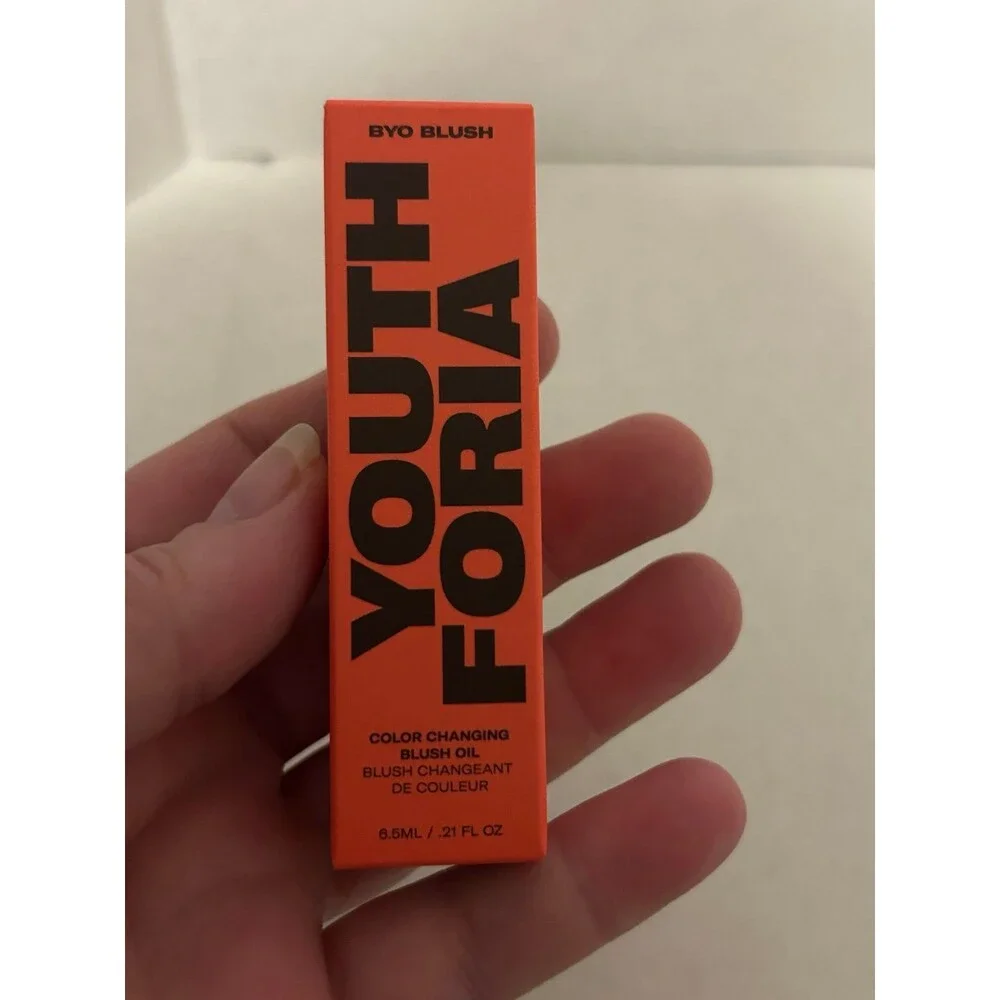 Youthforia BYO Blush Color Changing Blush Oil in Chemical Reaction